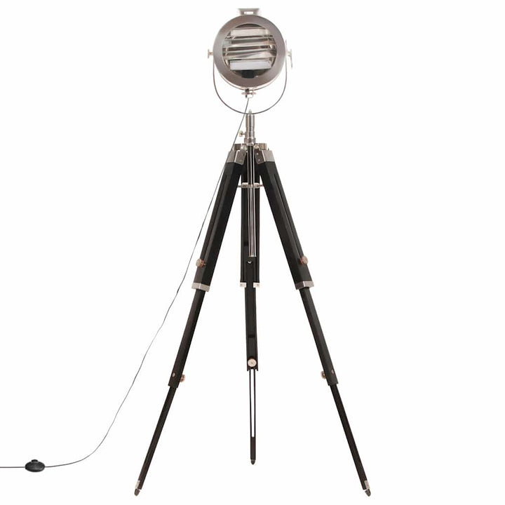 gulvlampe med trefod 165 cm massivt mangotræ
