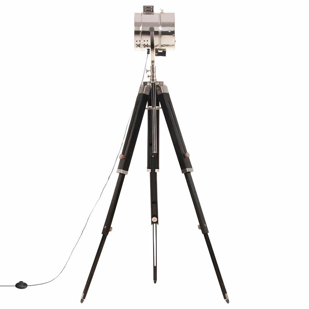 gulvlampe med trefod 165 cm massivt mangotræ
