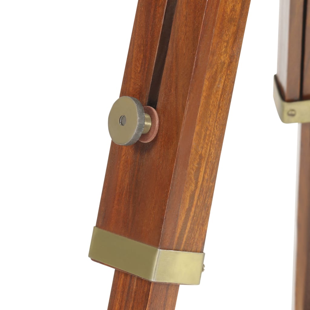 gulvlampe med trefod 165 cm massivt mangotræ