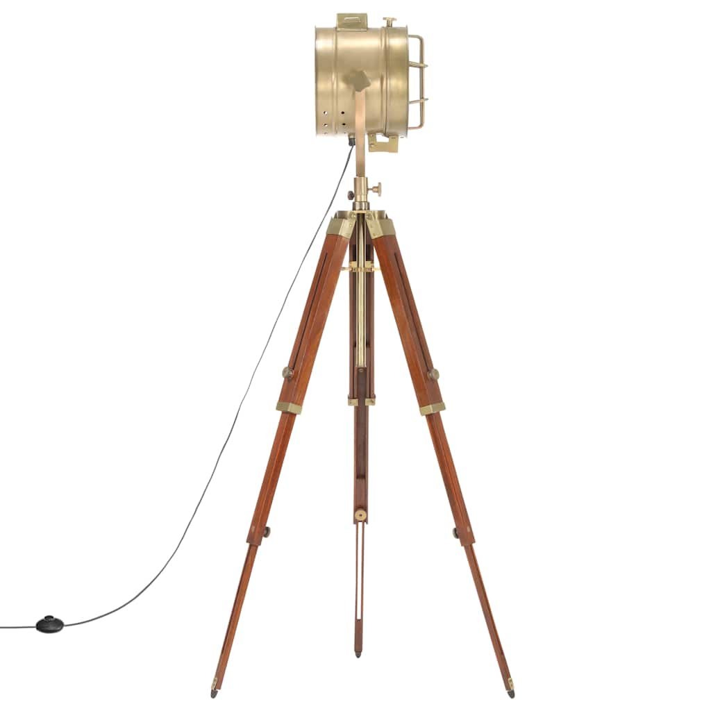gulvlampe med trefod 165 cm massivt mangotræ