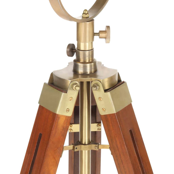 gulvlampe med trefod 165 cm massivt mangotræ