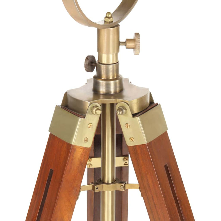 gulvlampe med trefod 165 cm massivt mangotræ