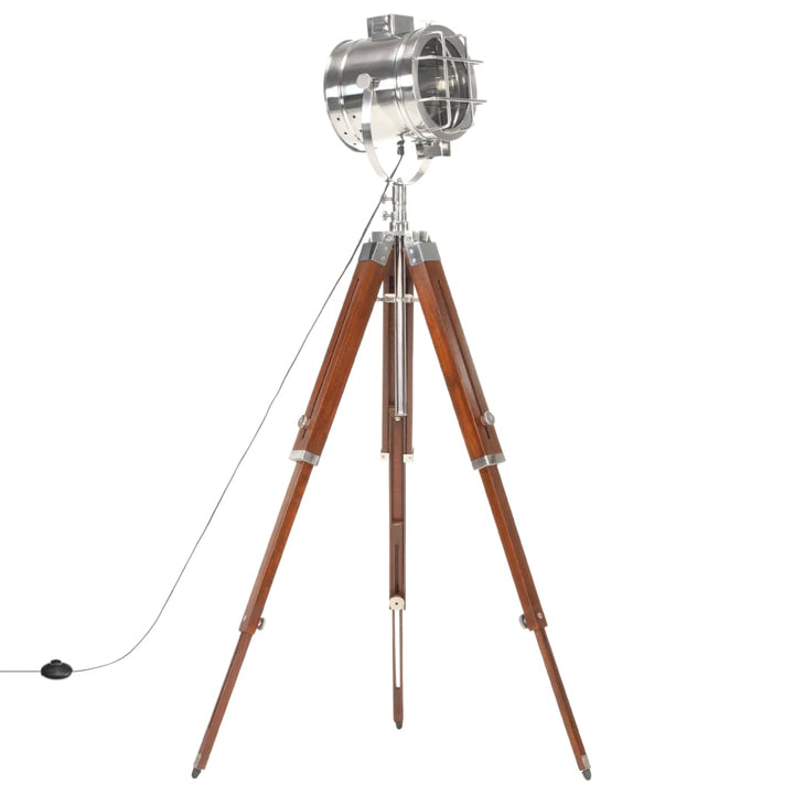 gulvlampe med trefod 165 cm massivt mangotræ