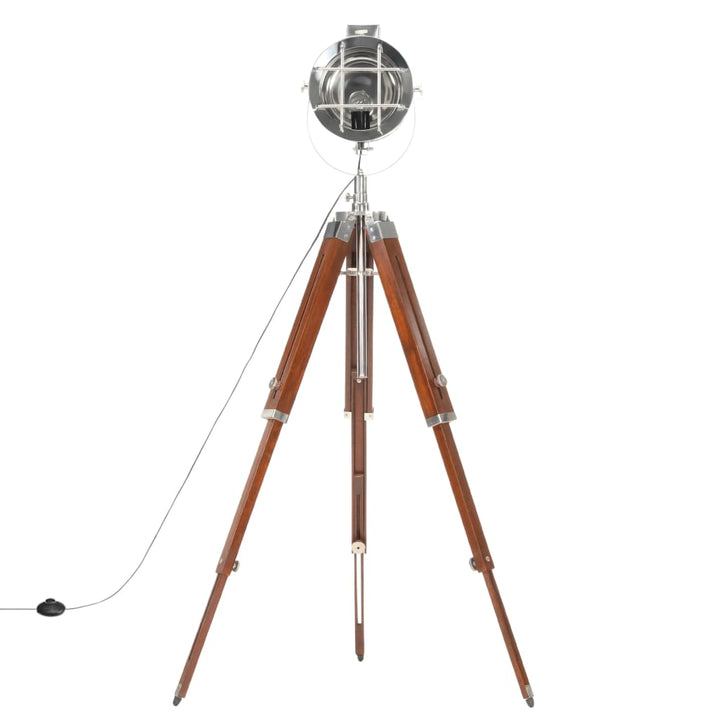 gulvlampe med trefod 165 cm massivt mangotræ