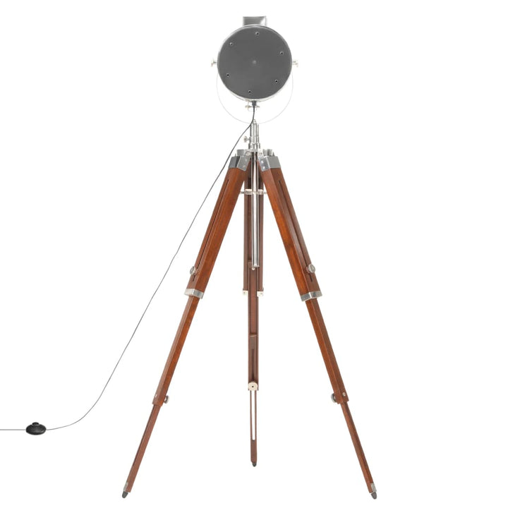 gulvlampe med trefod 165 cm massivt mangotræ