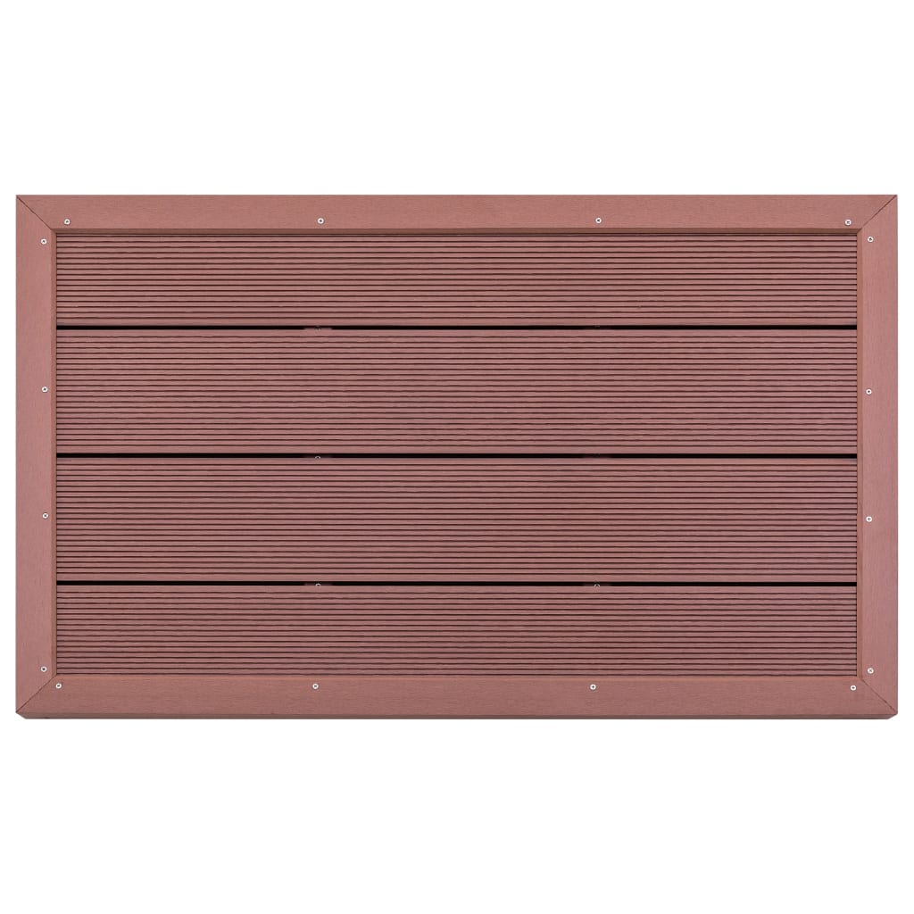 gulvelement til soldrevet bruser 101 x 63 x 5,5 cm WPC brun