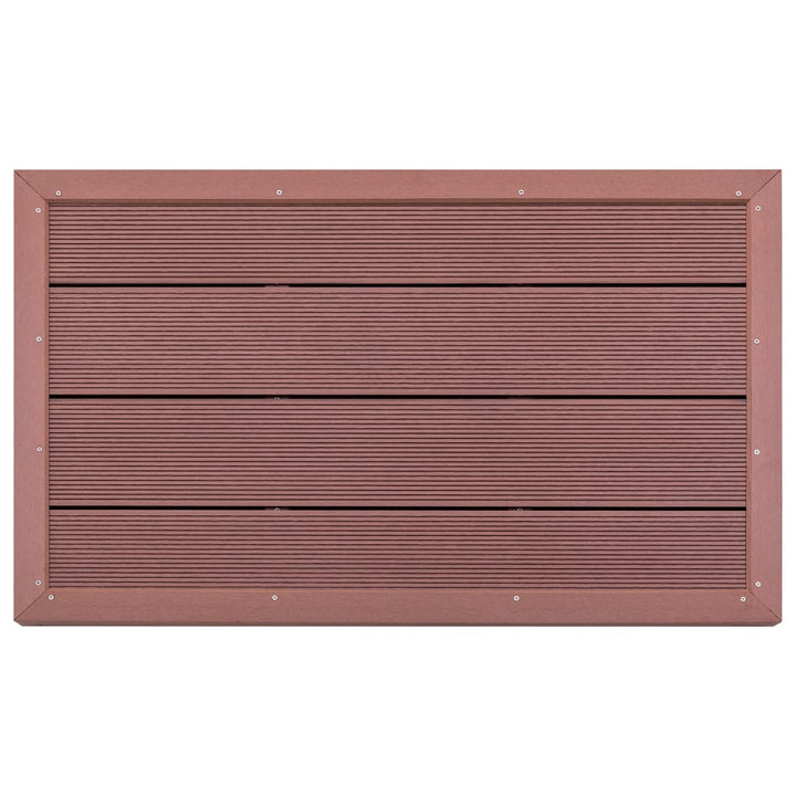 gulvelement til soldrevet bruser 101 x 63 x 5,5 cm WPC brun
