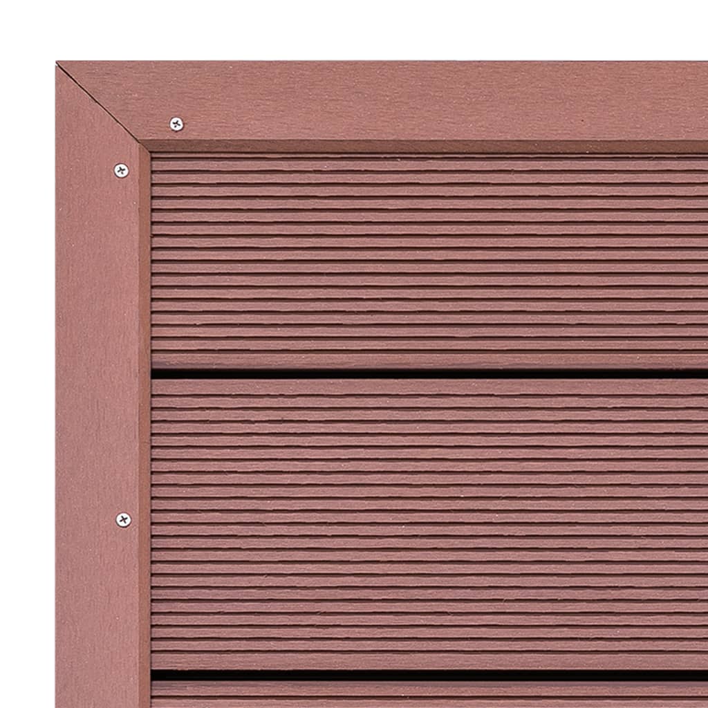 gulvelement til soldrevet bruser 101 x 63 x 5,5 cm WPC brun