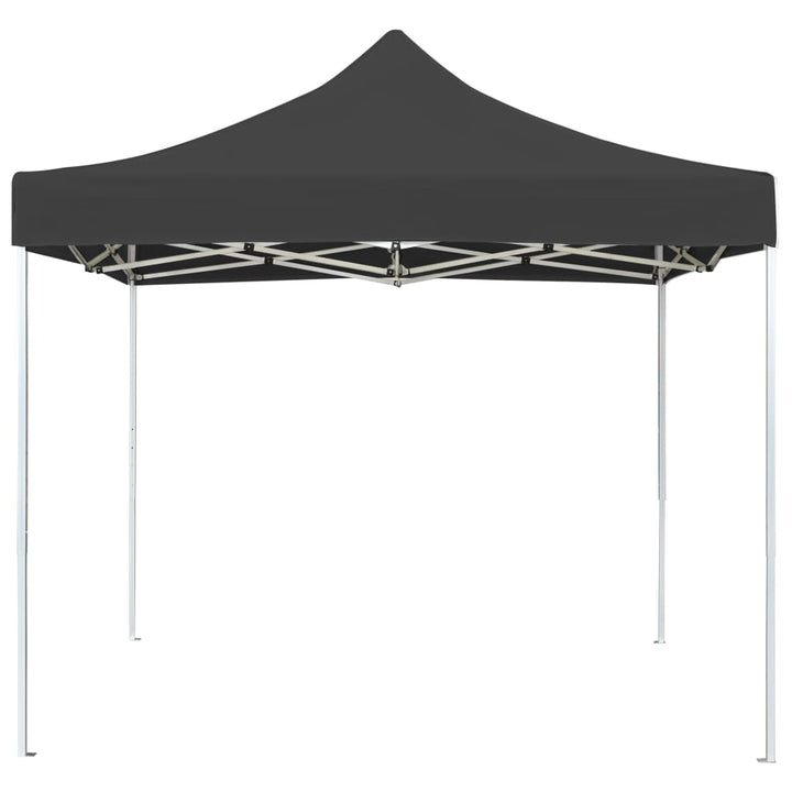 foldbart festtelt aluminium 2 x 2 m antracitgrå