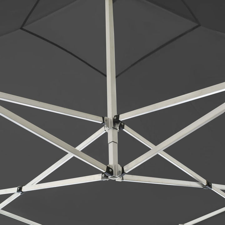 foldbart festtelt aluminium 2 x 2 m antracitgrå