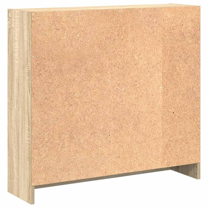 bogreol 80x24x75 cm spånplade sonoma-eg