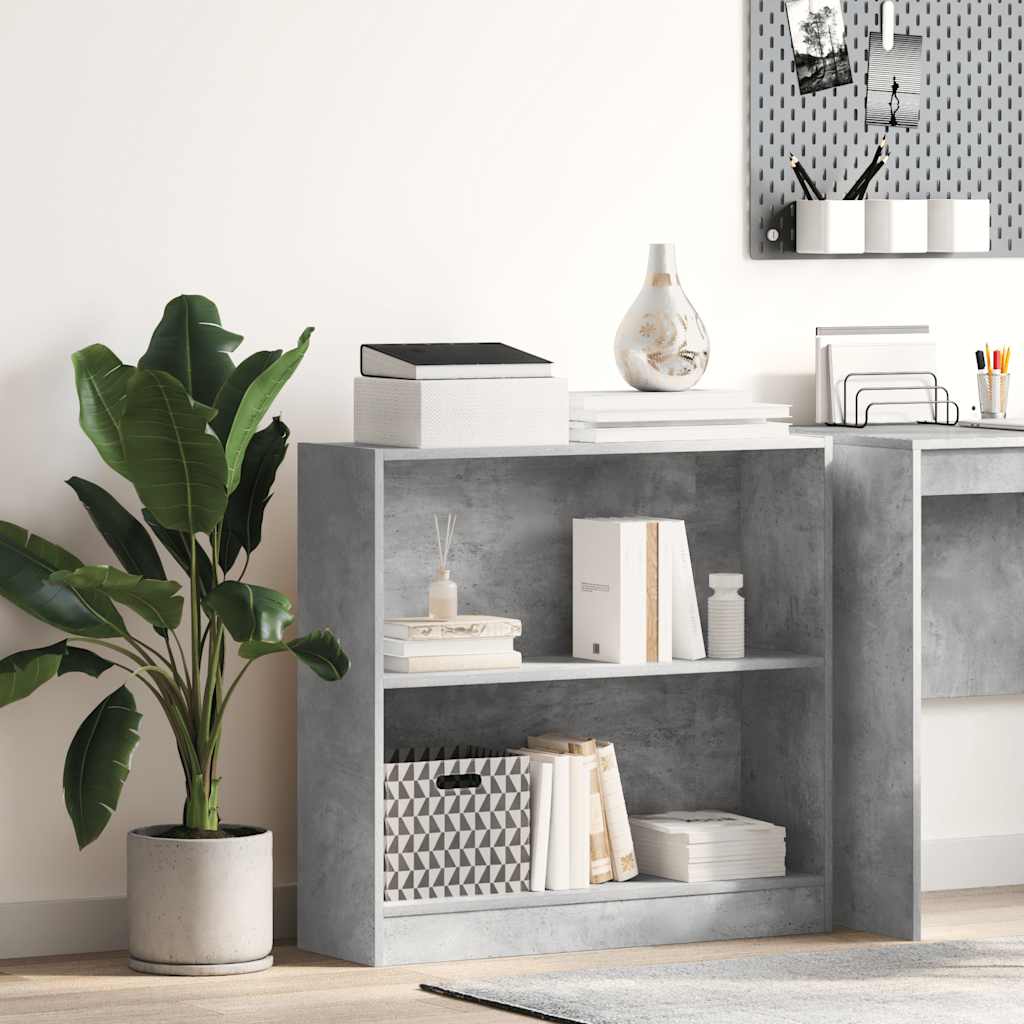 bogreol 80x24x75 cm konstrueret træ hvid