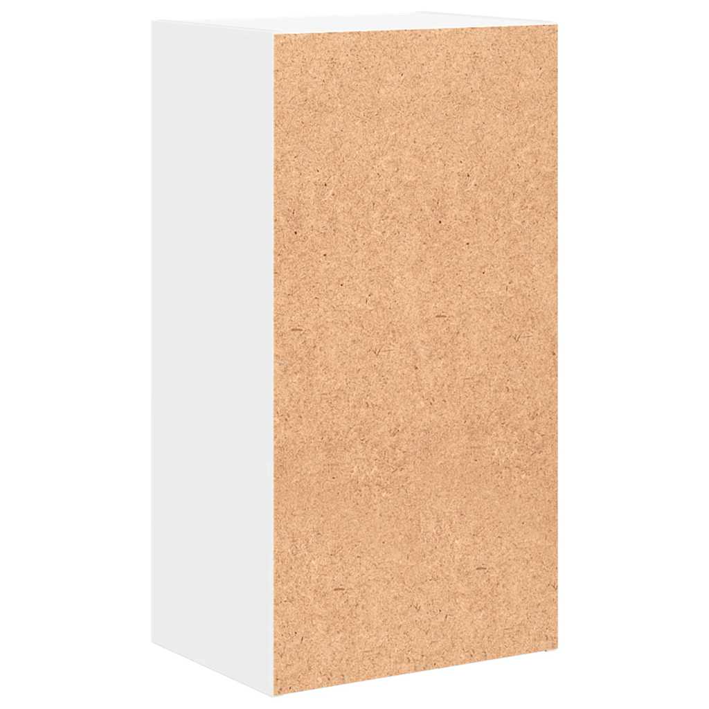 bogreol med 2 hylder 40x30x76,5 cm konstrueret træ hvid