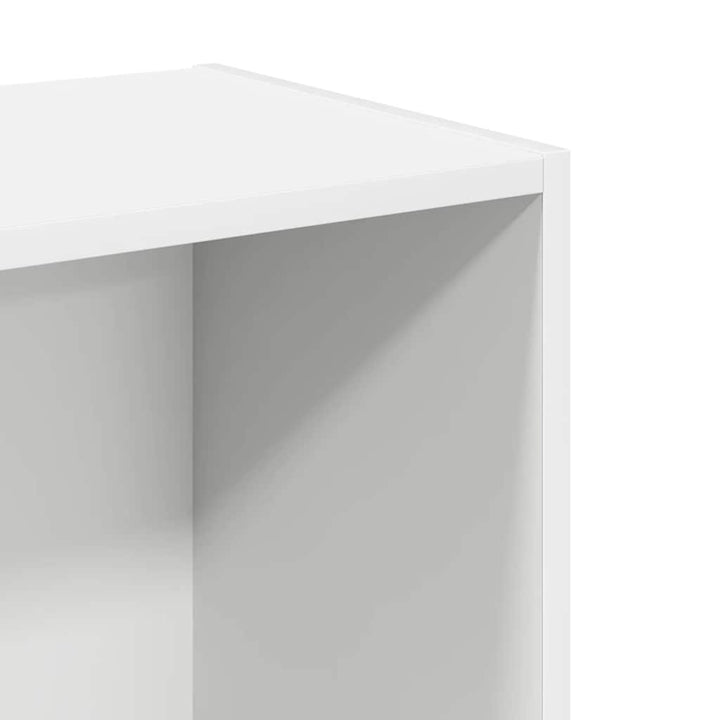 bogreol med 2 hylder 40x30x76,5 cm konstrueret træ hvid