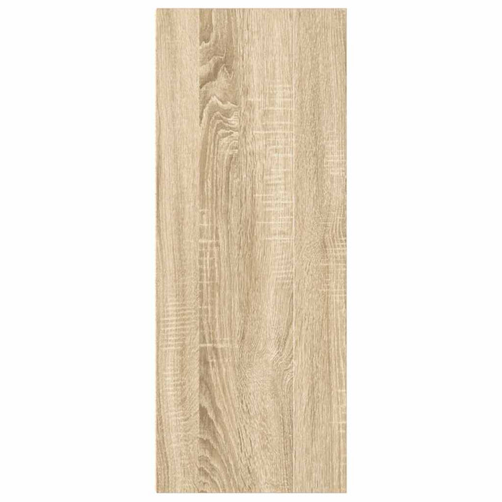 bogreol med 2 hylder 40x30x76,5 cm konstrueret træ sonoma-eg
