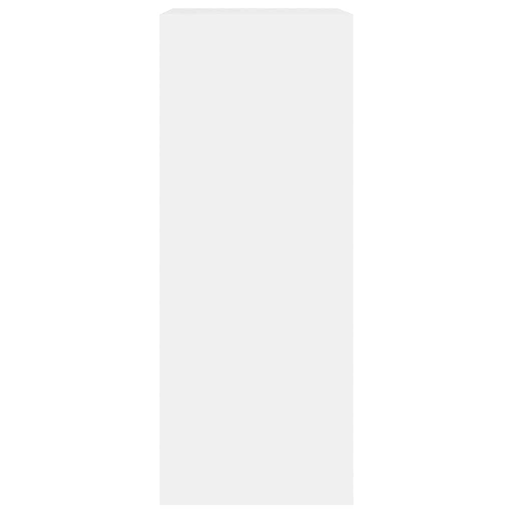 bogreol med 2 hylder 60x30x76,5 cm konstrueret træ hvid