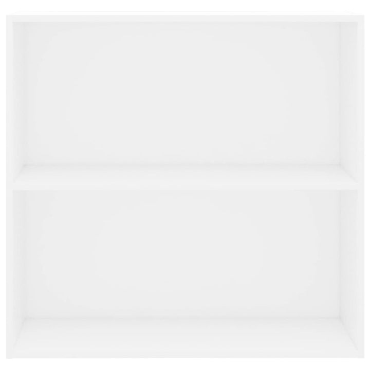 bogreol 80x30x76,5 cm konstrueret træ hvid