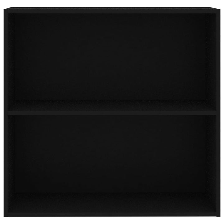 bogreol 80x30x76,5 cm konstrueret træ sort