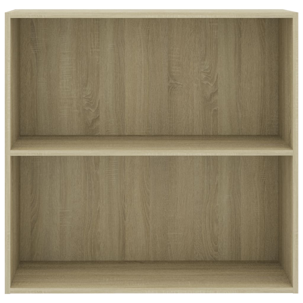 bogreol 80x30x76,5 cm konstrueret træ sonoma-eg
