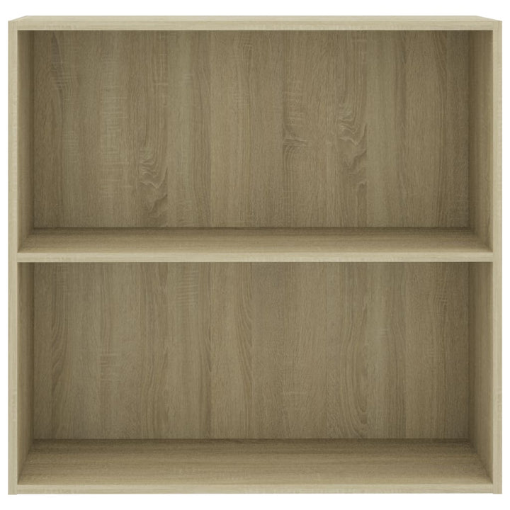bogreol 80x30x76,5 cm konstrueret træ sonoma-eg