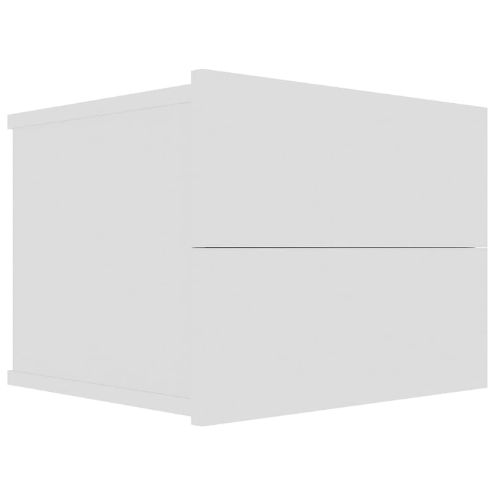 sengeborde 2 stk. 40x30x30 cm konstrueret træ hvid