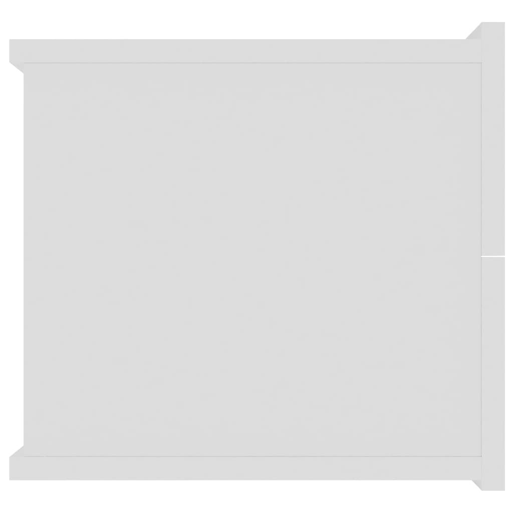sengeborde 2 stk. 40x30x30 cm konstrueret træ hvid
