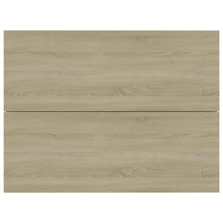 sengeborde 2 stk. 40x30x30 cm konstrueret træ sonoma-eg