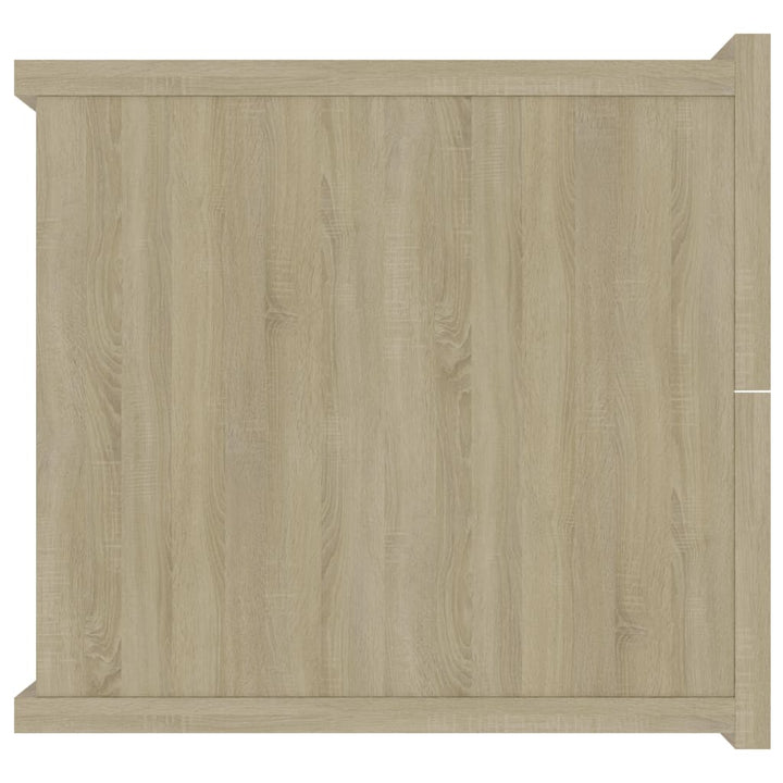 sengeborde 2 stk. 40x30x30 cm konstrueret træ sonoma-eg