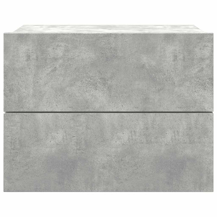 sengebord 40x30x30 cm konstrueret træ betongrå