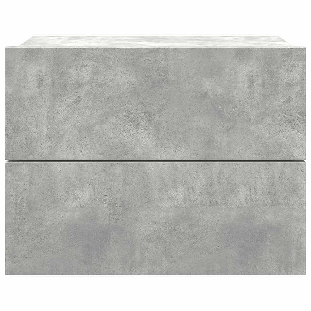 sengebord 40x30x30 cm konstrueret træ betongrå