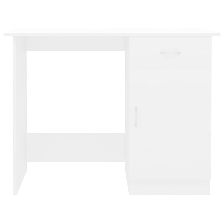 skrivebord 100x50x76 cm konstrueret træ hvid
