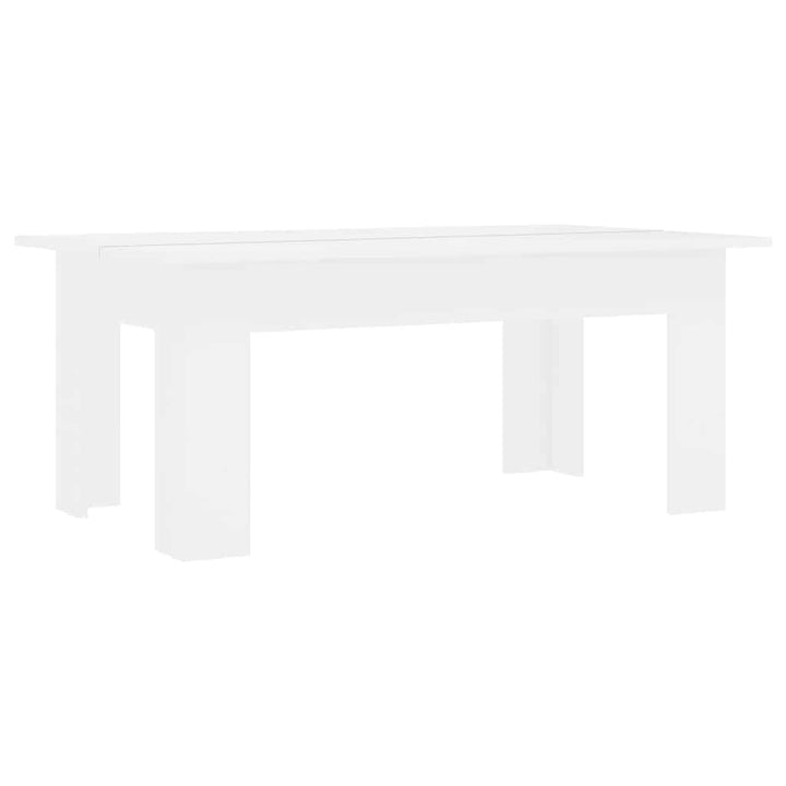 sofabord 100x60x42 cm konstrueret træ hvid