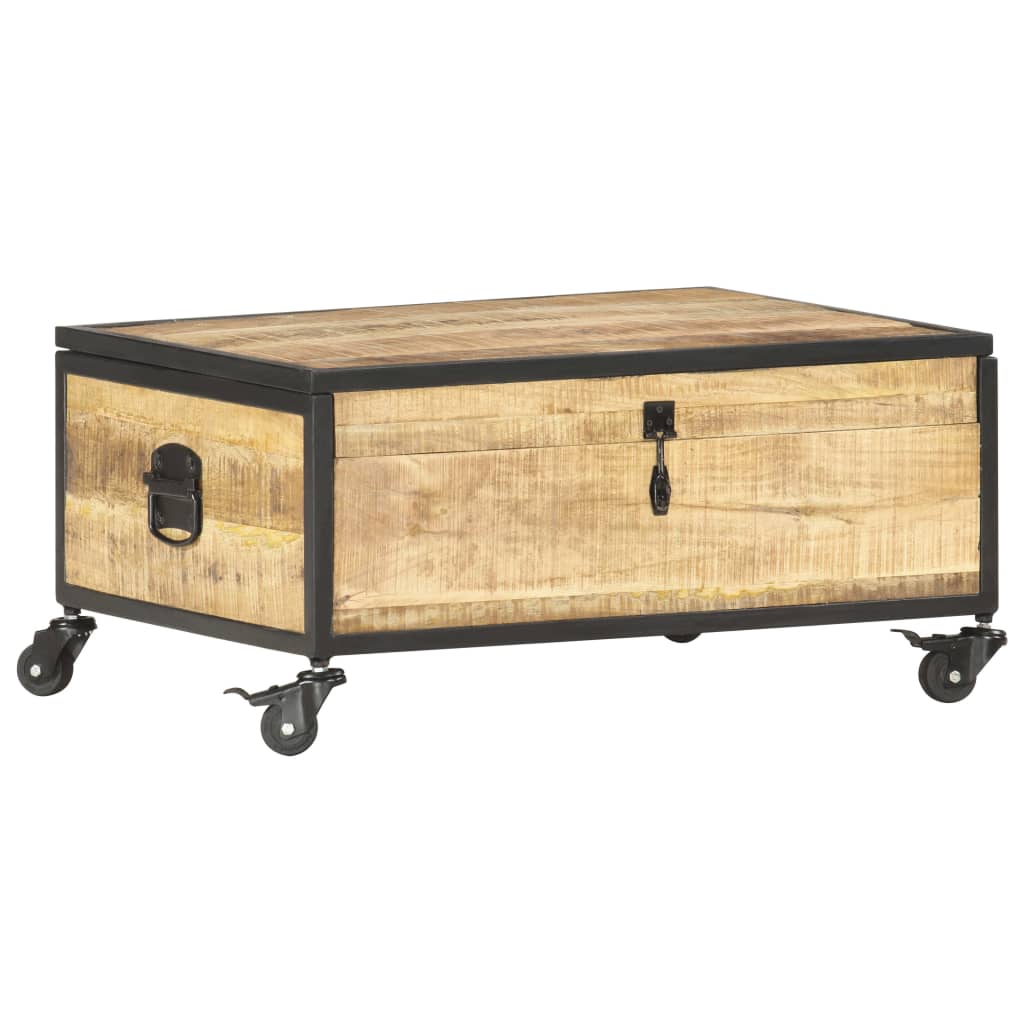 sofabord 70x50x33 cm massivt mangotræ