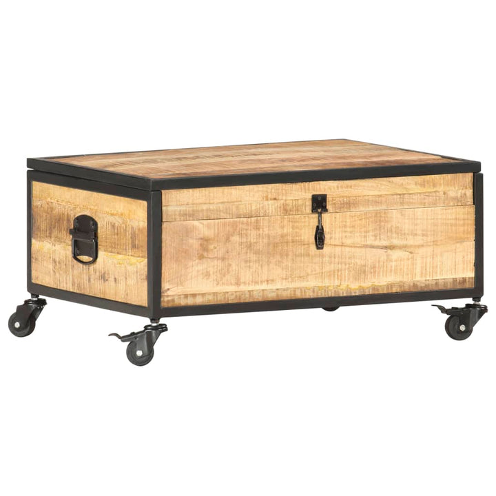 sofabord 70x50x33 cm massivt mangotræ
