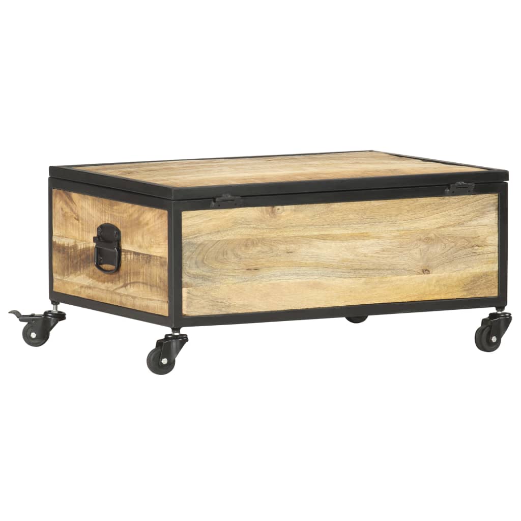 sofabord 70x50x33 cm massivt mangotræ