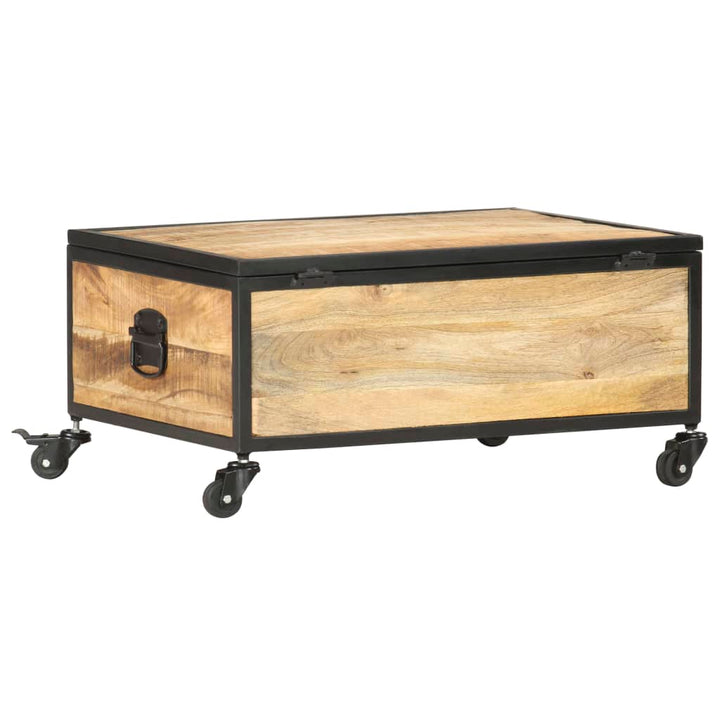 sofabord 70x50x33 cm massivt mangotræ
