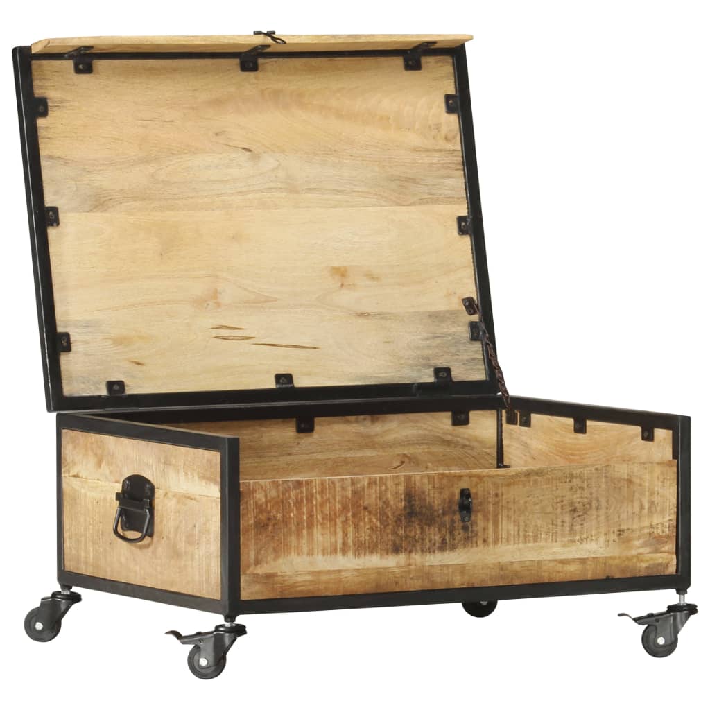 sofabord 70x50x33 cm massivt mangotræ