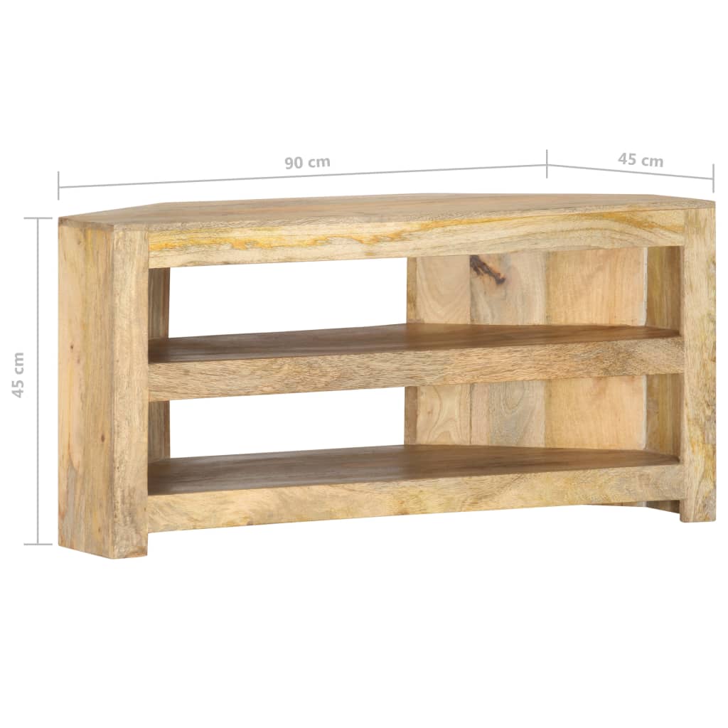 tv-skab 90x45x45 cm massivt mangotræ