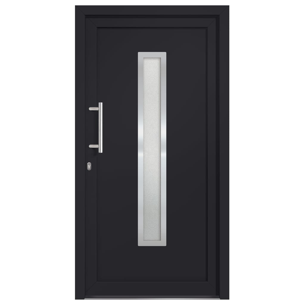 hoveddør 98x200 cm antracitgrå