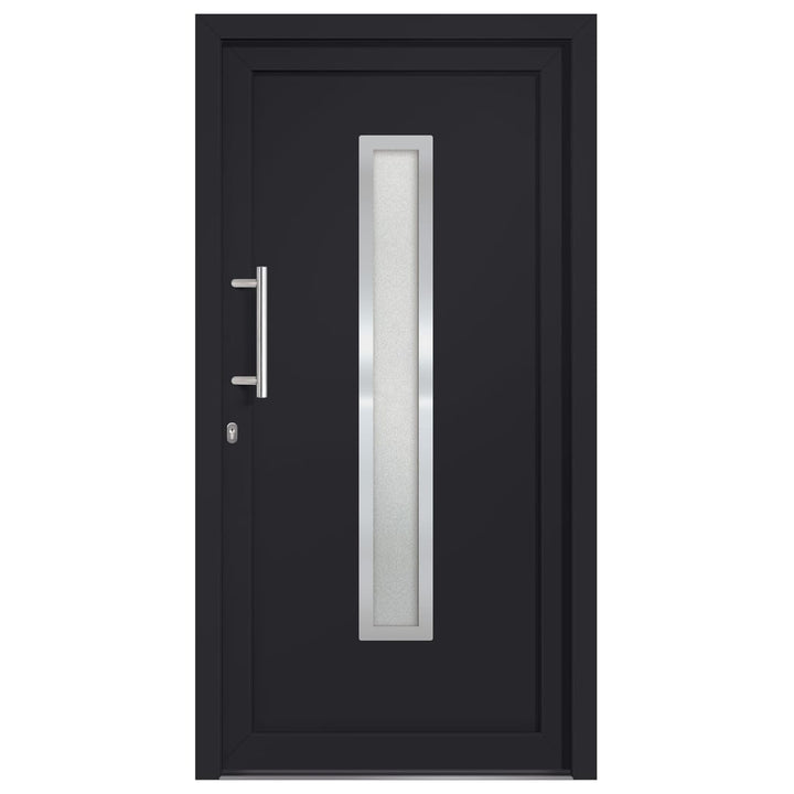 hoveddør 98x200 cm antracitgrå