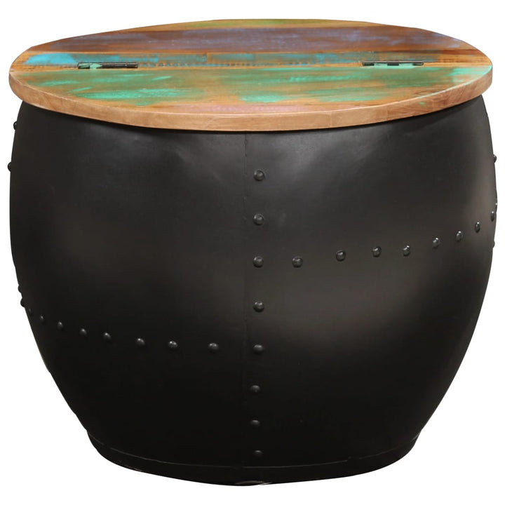 sofabord 53x43 cm massivt genbrugstræ
