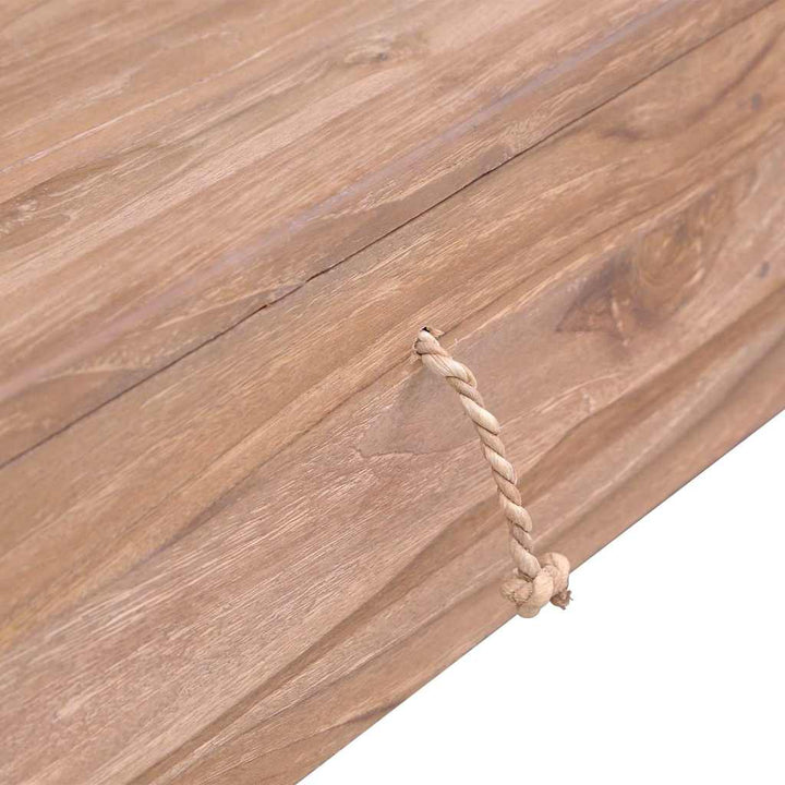 sofabord 110x60x40 cm massivt teaktræ