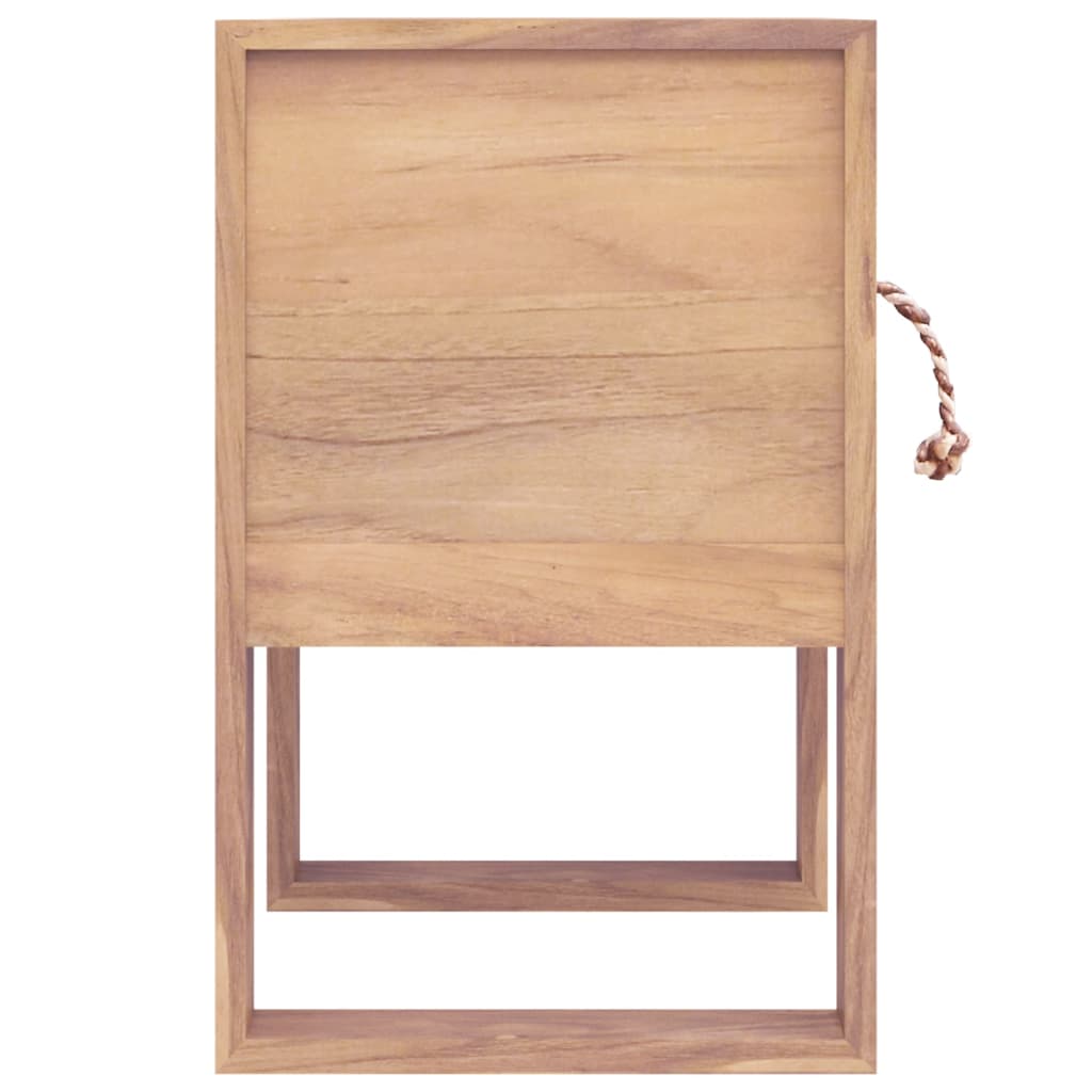 sengebord 40x30x50 cm massivt teaktræ