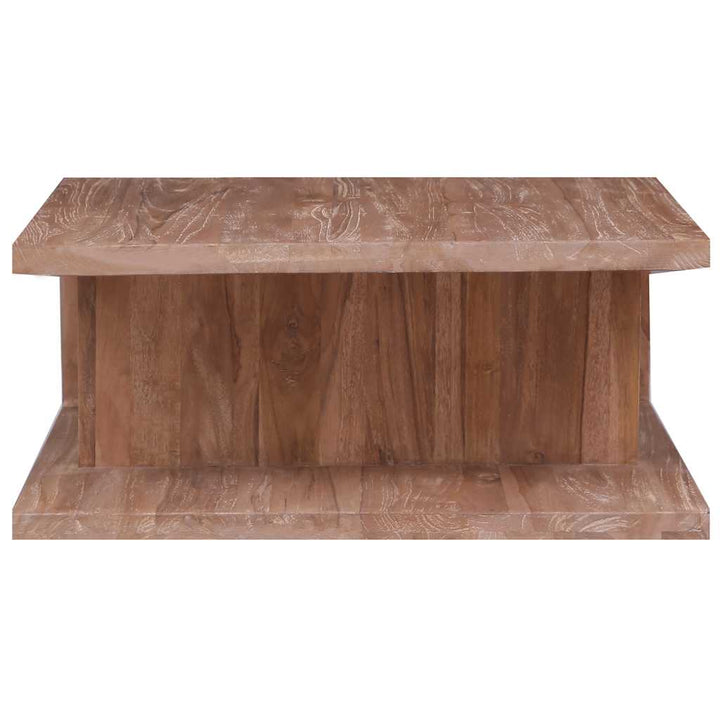 sofabord 70x70x30 cm massivt teaktræ