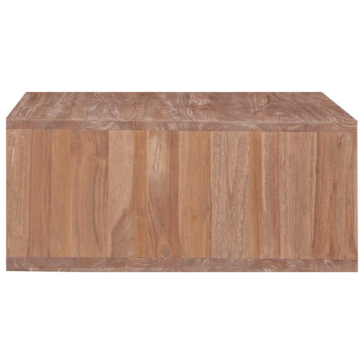 sofabord 70x70x30 cm massivt teaktræ