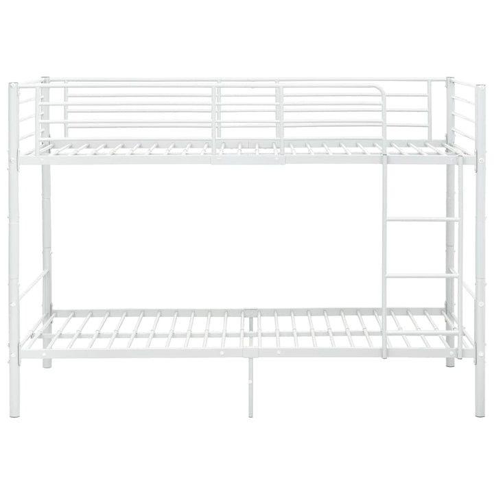 køjeseng 90x200 cm metal hvid