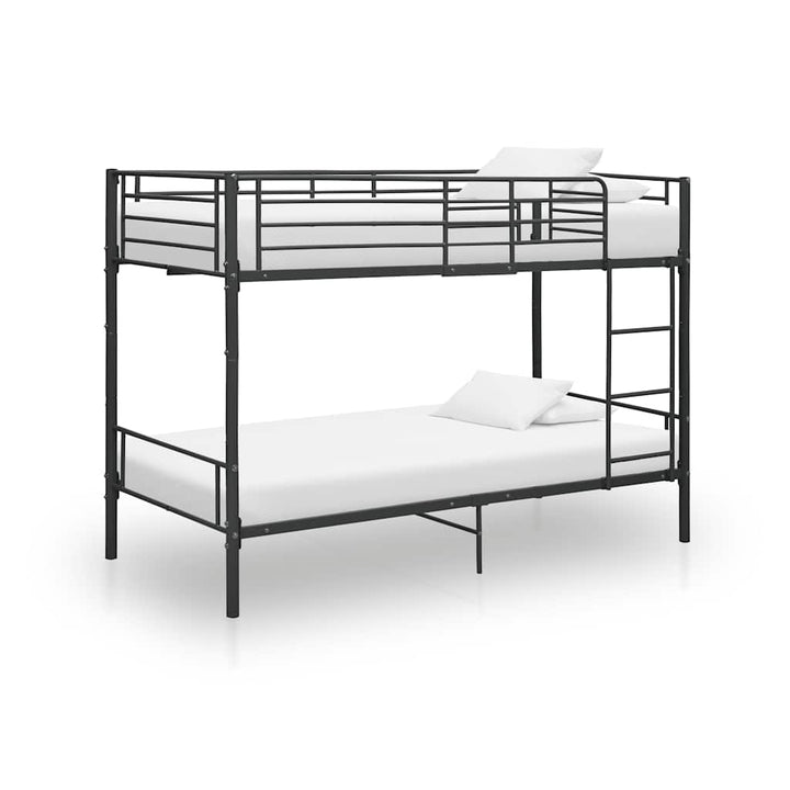 køjeseng 90x200 cm metal sort
