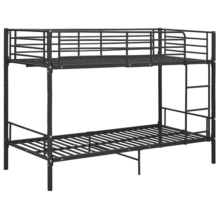 køjeseng 90x200 cm metal sort