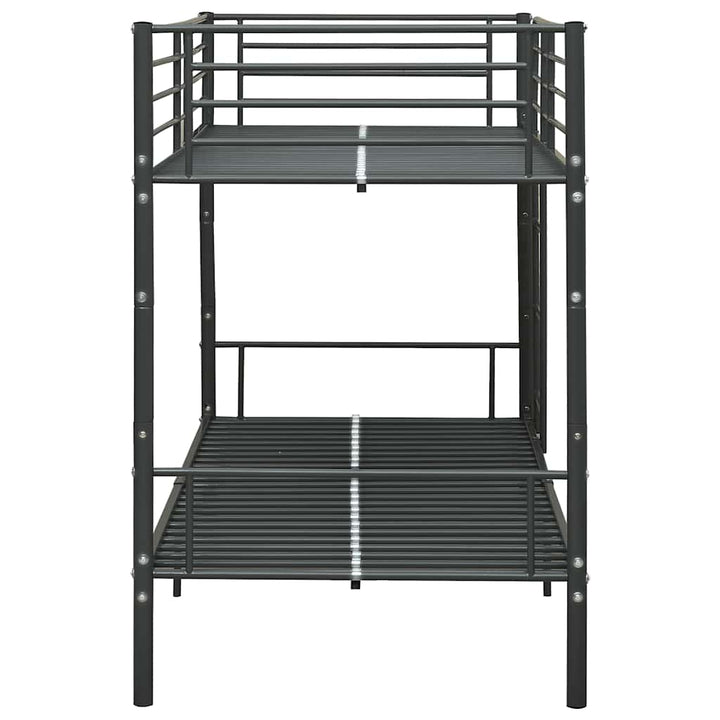 køjeseng 90x200 cm metal sort