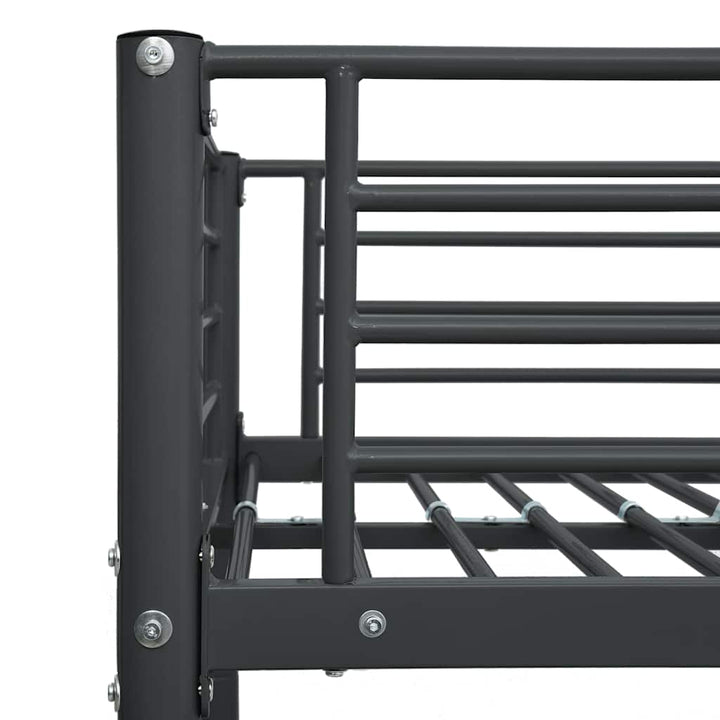 køjeseng 90x200 cm metal sort